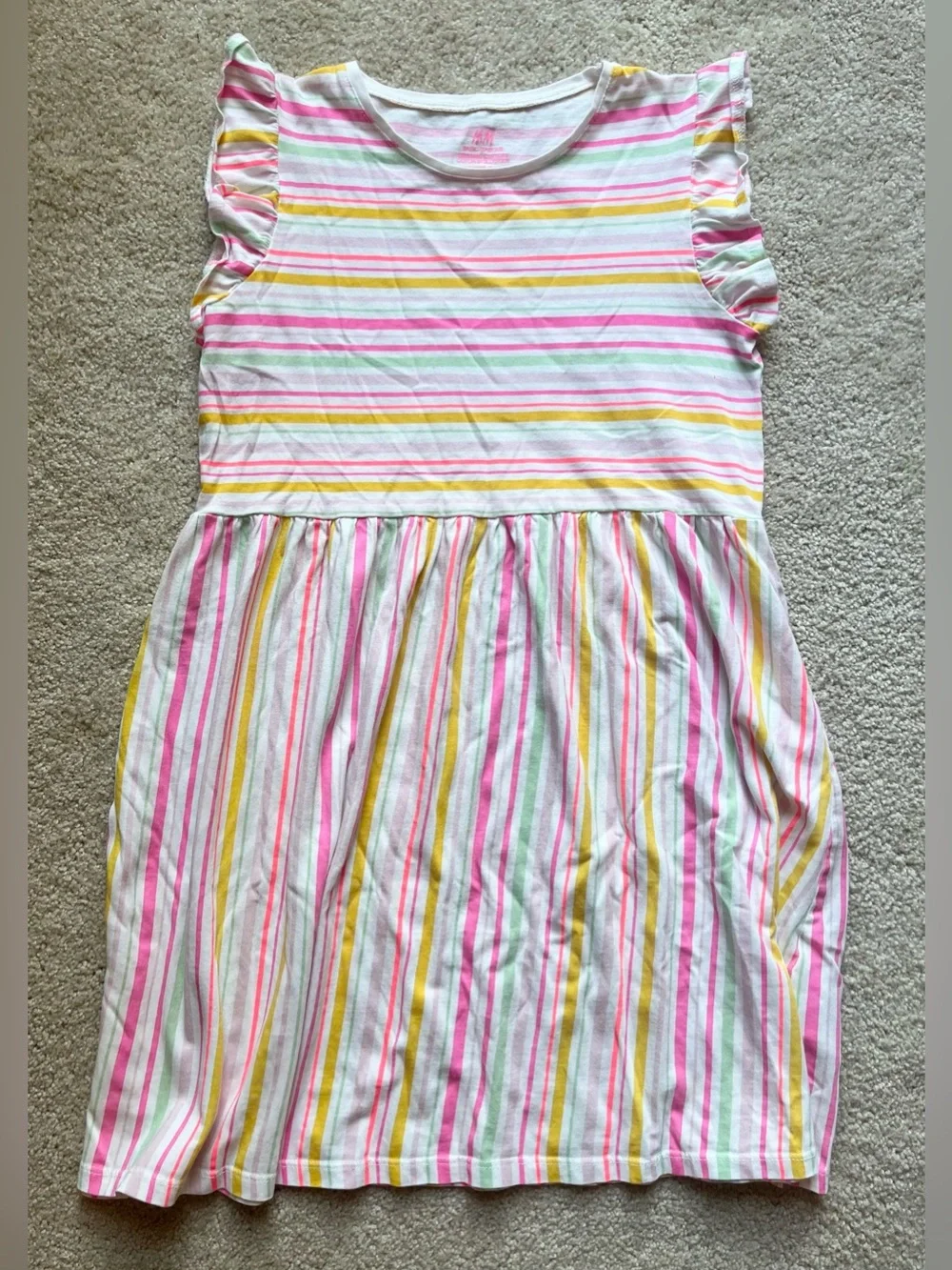 H&M Girls' Tropical Floral & Multicolor Sleeveless Dress Set